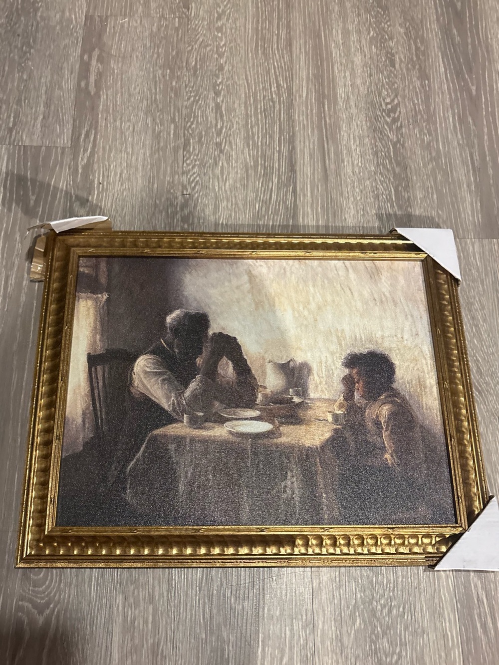 Framed Gold-Tone 'The grateful poor' Wall Art Print 20x16
